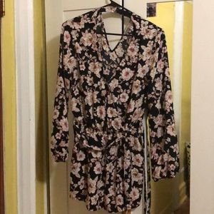 Floral Long Sleeve Romper